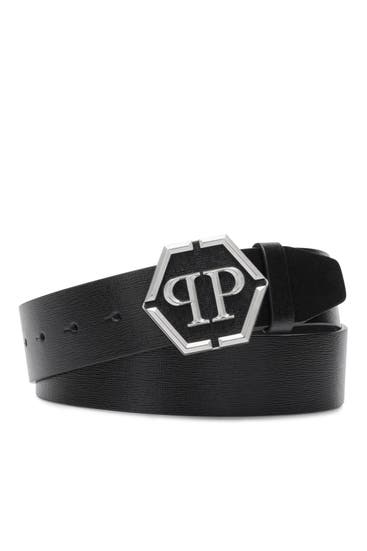 PHILIPP PLEIN - Casual-Gürtel HEXAGON 0291 | black/nickel