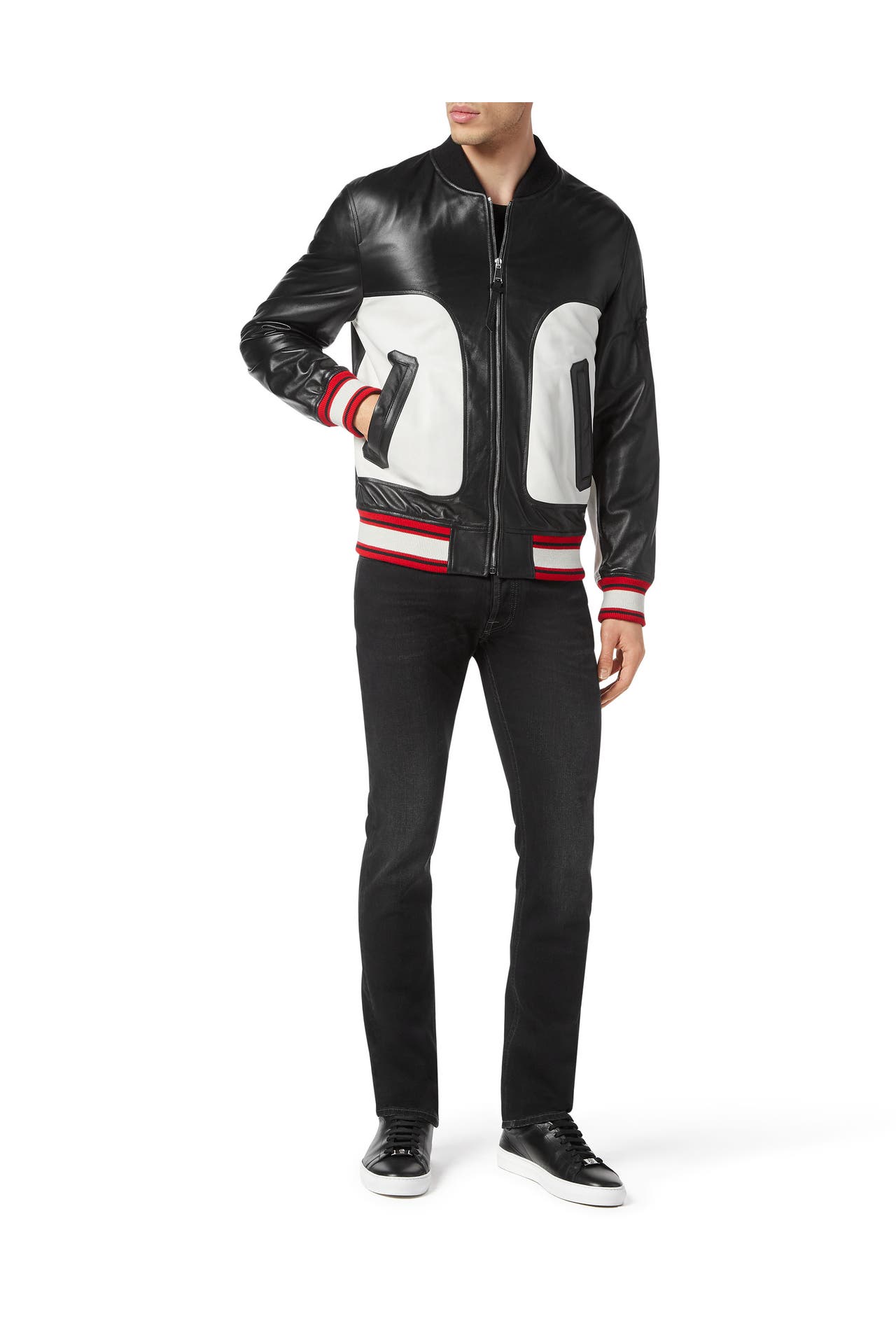 BILLIONAIRE Lederjacke CREST 0291 | black/nickel, Bild 1