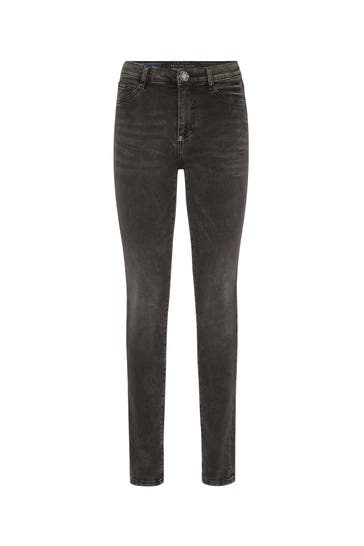 PHILIPP PLEIN Jeans LOGO 10RG | RUSHGREY Highwaist