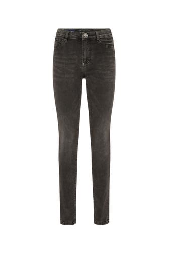 PHILIPP PLEIN Jeans LOGO 10RG | RUSHGREY Highwaist
