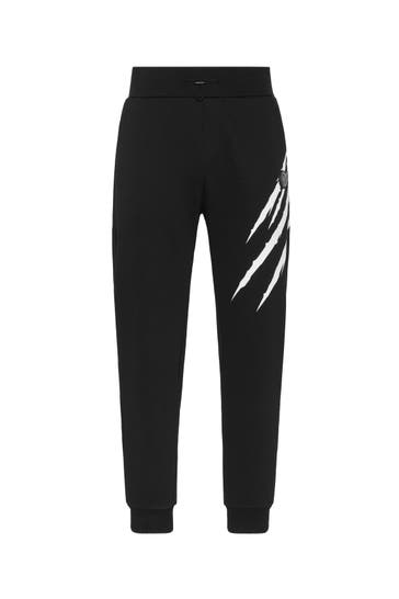 PLEIN SPORT Sweatpant SCRATCH 02 | black Wide/ Loose Fit