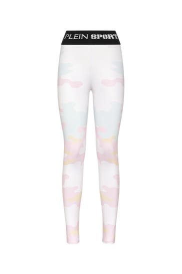 PLEIN SPORT Leggings CAMOUFLAGE 0121 | white/multicolored Skinny