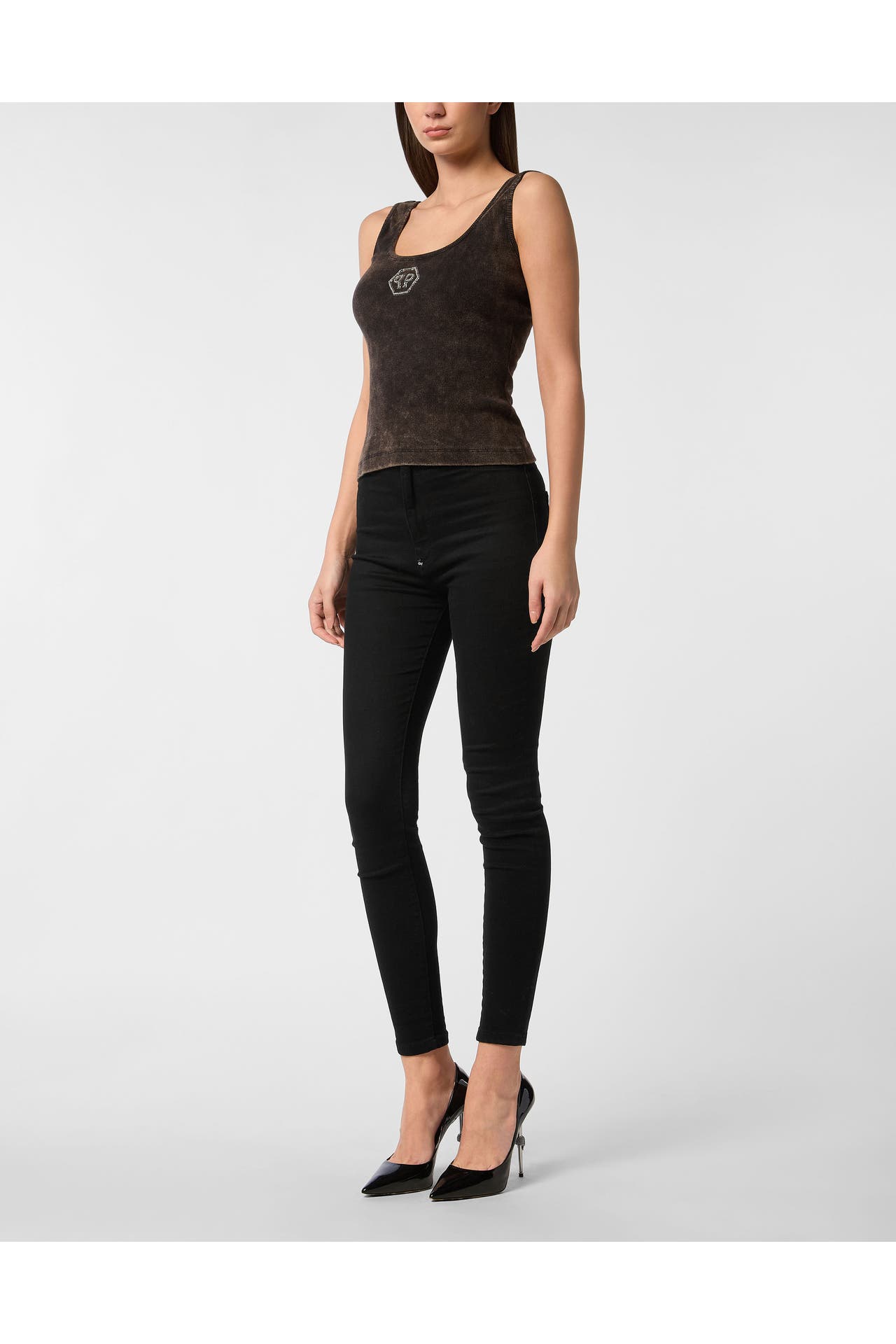 PHILIPP PLEIN Top HEXAGON 02 | black, Bild 1