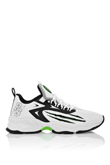 PLEIN SPORT Sportschuhe 0127 | White/greenfluo