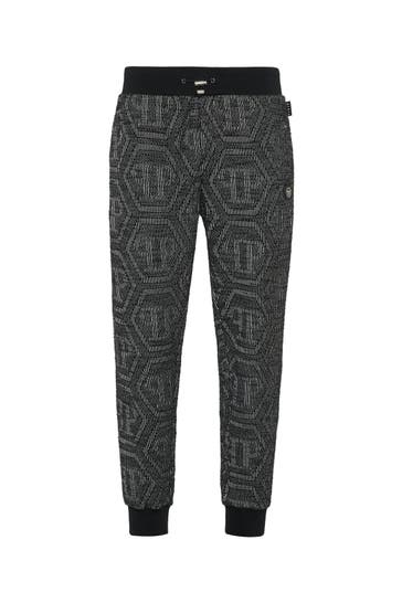 PHILIPP PLEIN Sweatpant MONOGRAM 02 | black Loose Fit