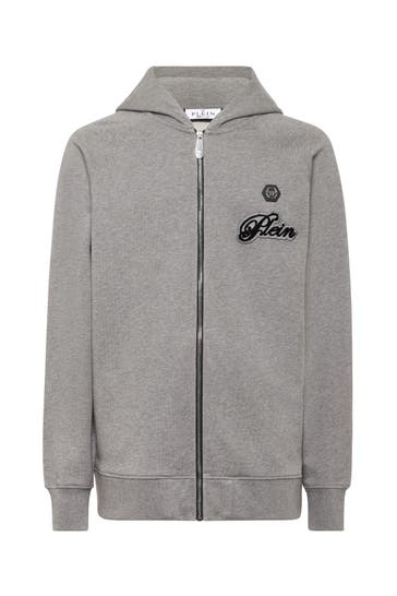 PHILIPP PLEIN Sweatjacke SIGNATURE 10 | grey