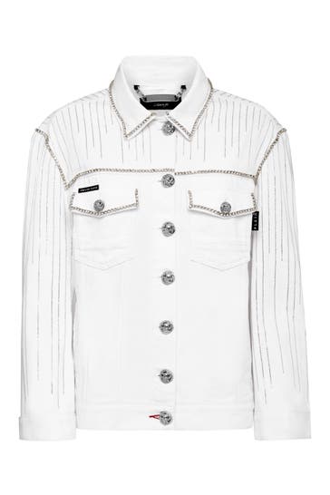PHILIPP PLEIN Jeansjacke 01 | white