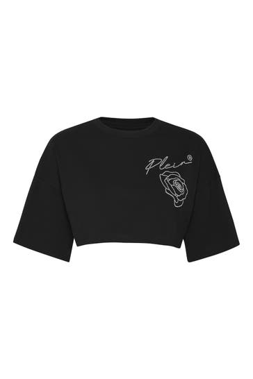 PHILIPP PLEIN T-Shirt ROSES 02 | black