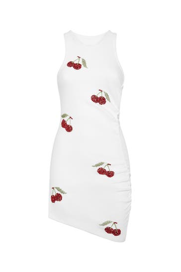 PHILIPP PLEIN Kleid CHERRIES 01 | white