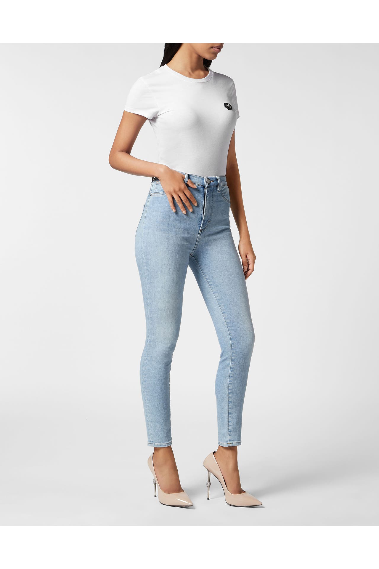 PHILIPP PLEIN Jeans 07LU | LuminousBlue Highwaist, Bild 1