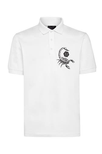 PHILIPP PLEIN Polo-Shirt SCORPION 01 | white