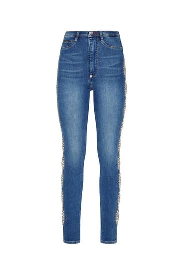 PHILIPP PLEIN Jeans 14NQ | NewBaroqueBlue Highwaist