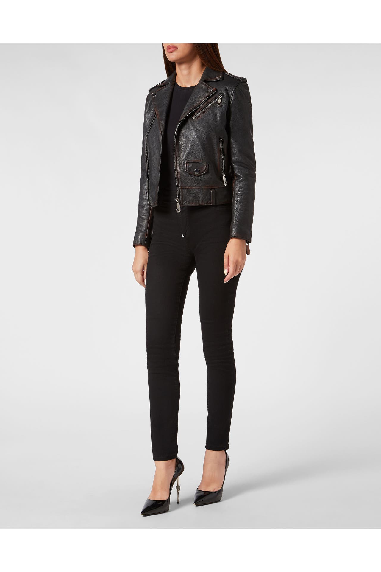 PHILIPP PLEIN Lederjacke 02 | black, Bild 1