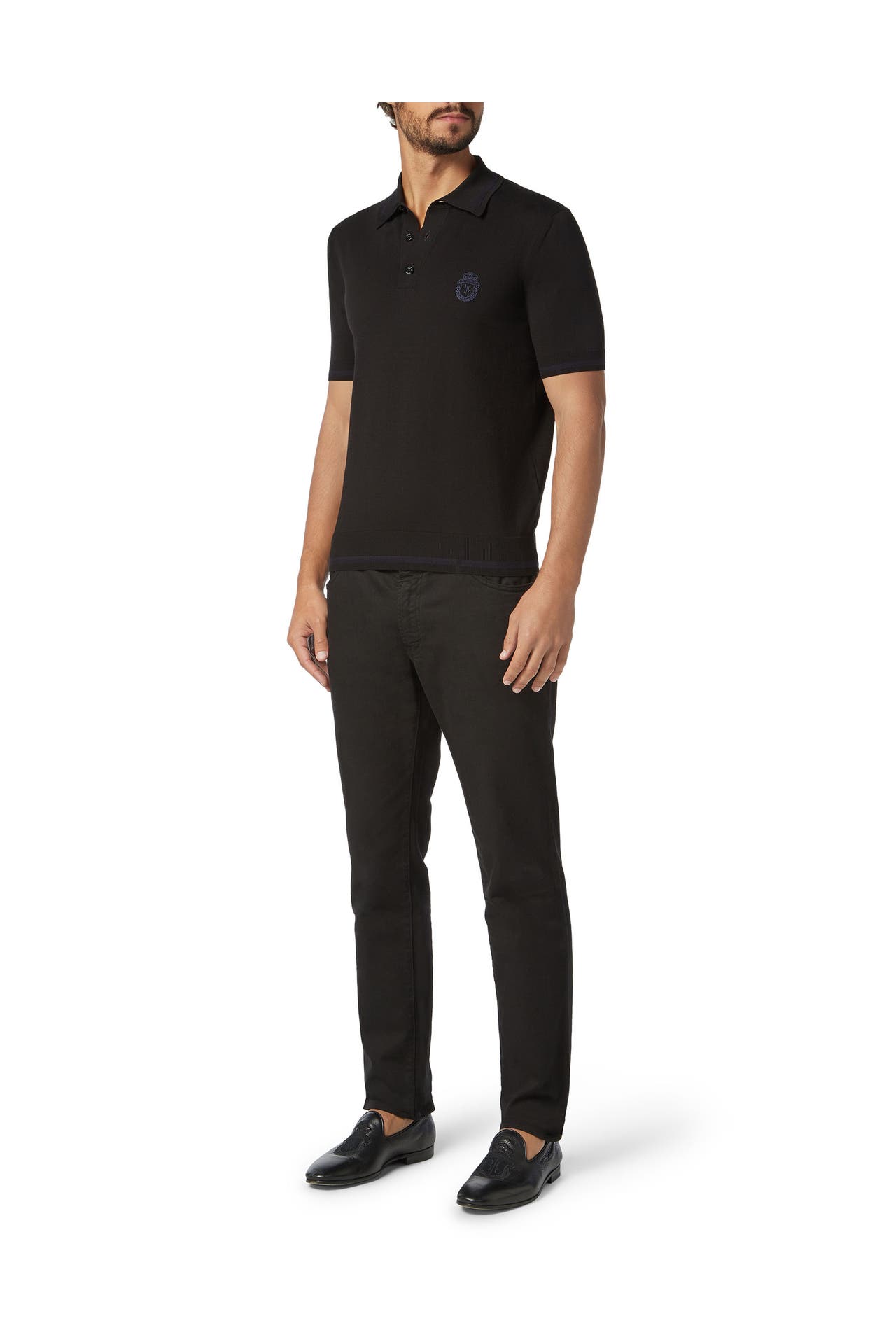 BILLIONAIRE Polo-Shirt CREST 02 | black, Bild 1