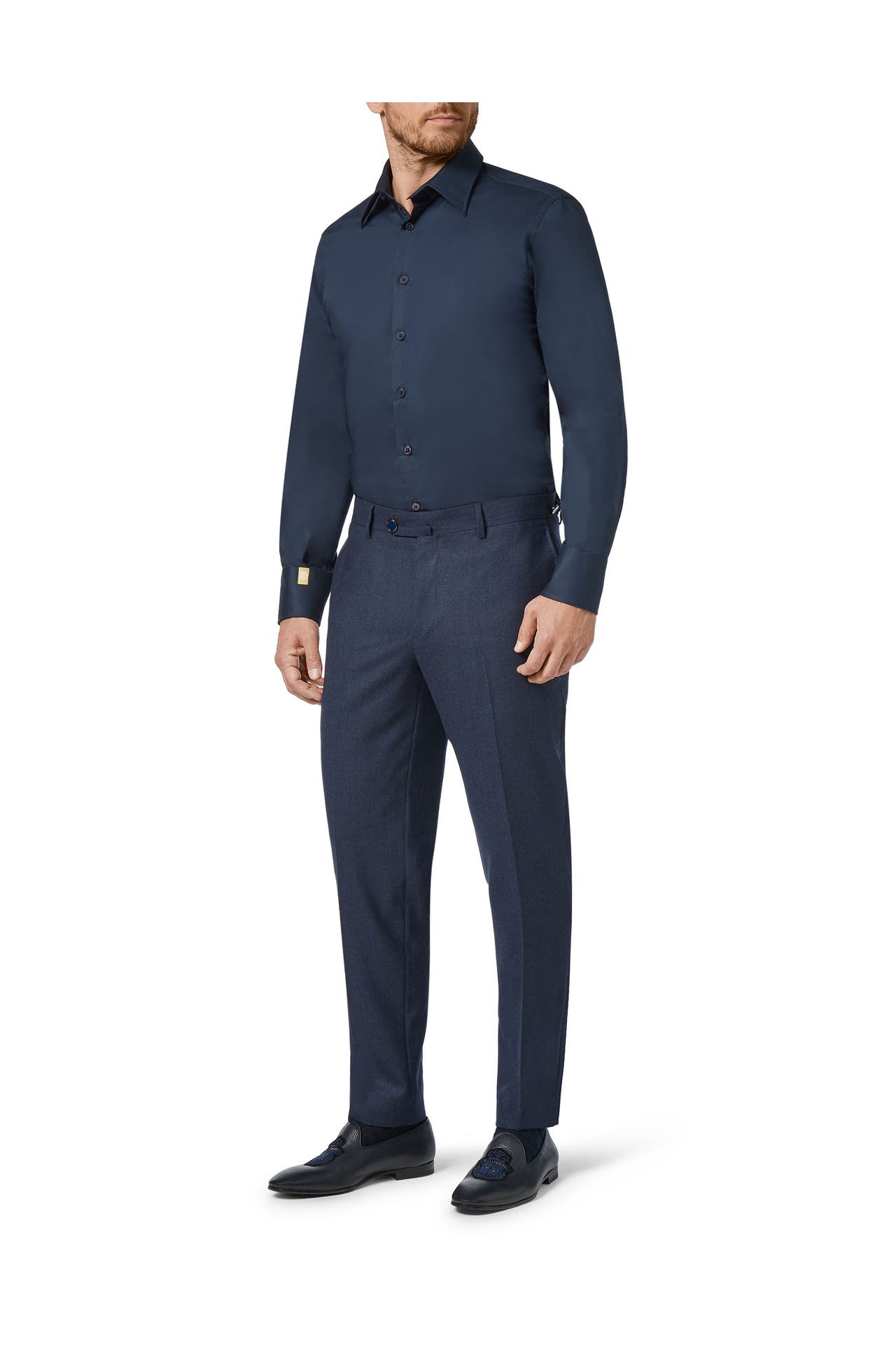 BILLIONAIRE Business-Hemd CREST 14 | darkblue Slim Fit, Bild 1