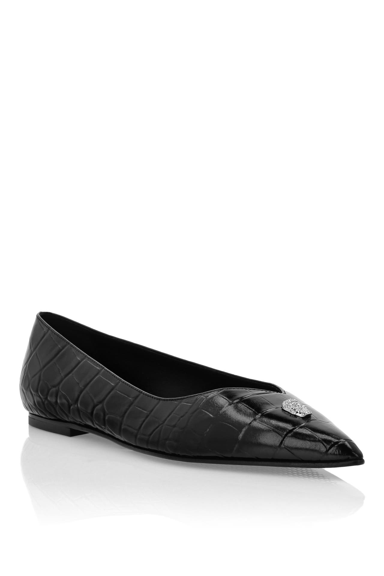 PHILIPP PLEIN Ballerinas SKULL 02 | black, Bild 1