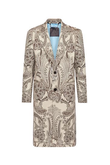 PHILIPP PLEIN Wollmantel PAISLEY 06 | beige