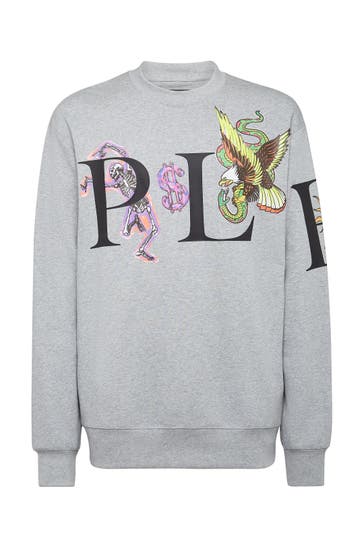 PHILIPP PLEIN Sweatshirt TATTOO 10 | grey