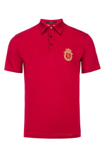 BILLIONAIRE Polo-Shirt CREST 13 | red