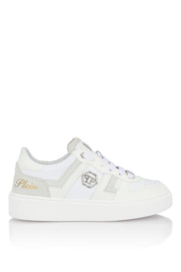 PHILIPP PLEIN Mix Materials Low-Top Sneakers