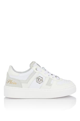 PHILIPP PLEIN Mix Materials Low-Top Sneakers