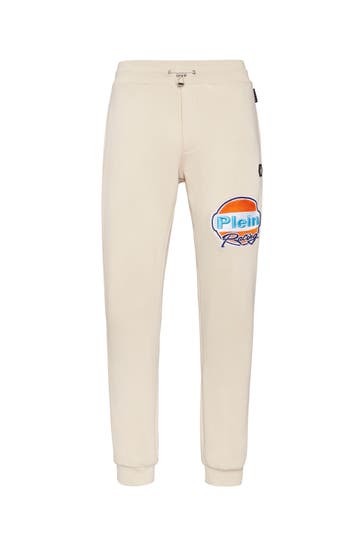 PHILIPP PLEIN Sweatpant RACING 06 | beige Loose Fit