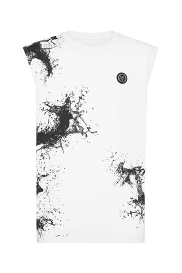PLEIN SPORT Tank Top SPLASH 01 | white