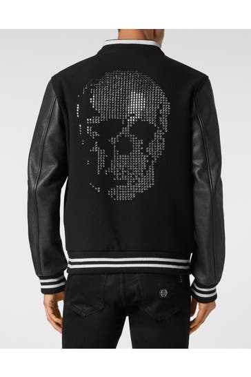 PHILIPP PLEIN Lederjacke SKULL 02 | black