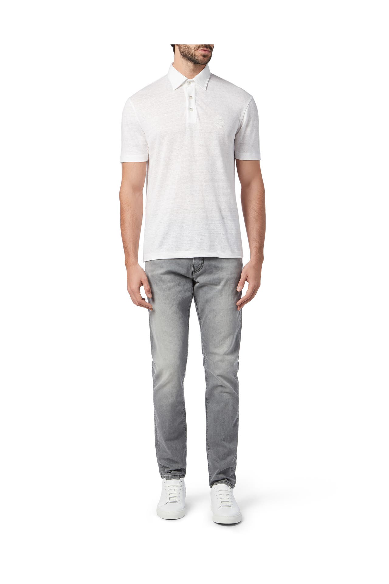 BILLIONAIRE Polo-Shirt CREST 01 | white, Bild 1