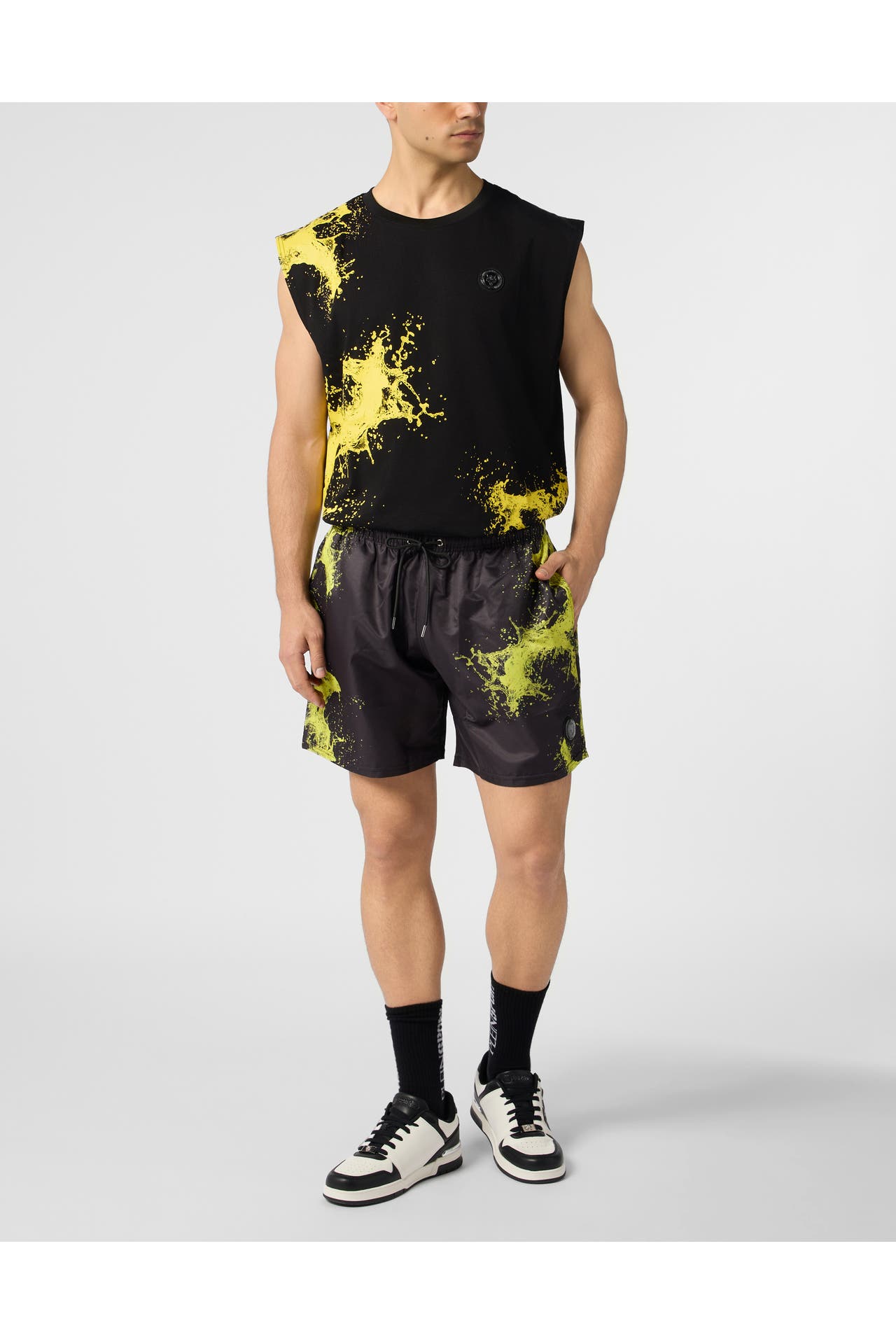 PLEIN SPORT Short SPLASH 02 | black Wide/ Loose Fit, Bild 1