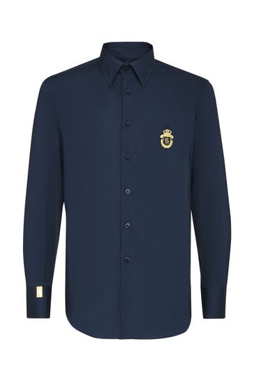 BILLIONAIRE Business-Hemd CREST 14 | darkblue Slim Fit