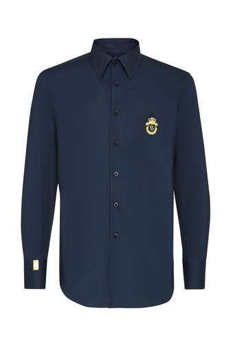 BILLIONAIRE Business-Hemd CREST 14 | darkblue Slim Fit
