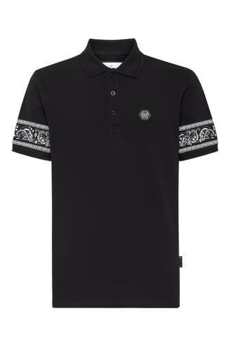 PHILIPP PLEIN Polo-Shirt GOTHIC PLEIN 02 | black