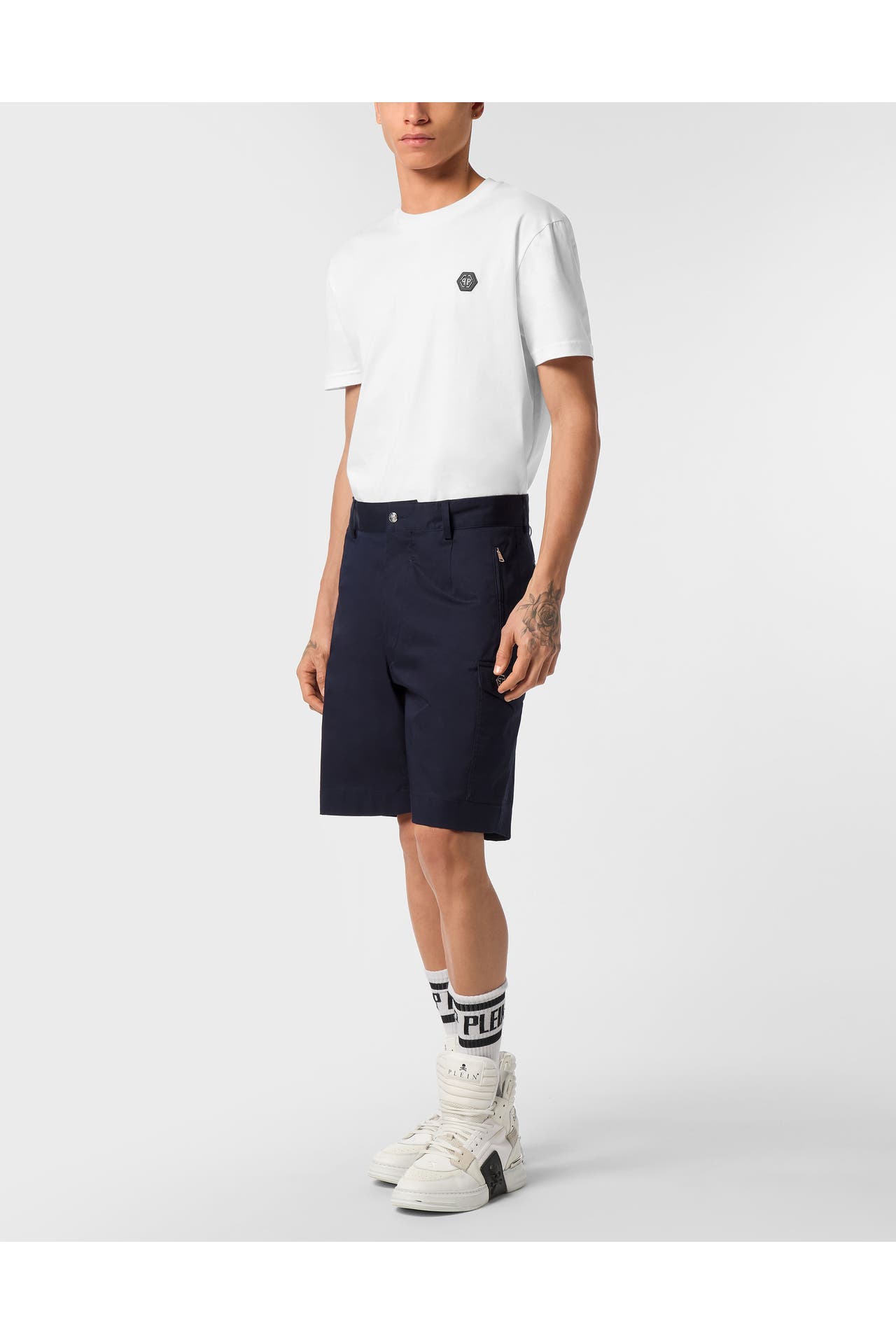 PHILIPP PLEIN Short 24 | navy Loose Fit, Bild 1