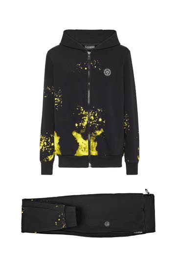 PLEIN SPORT Sweatjacke TIGER 0229 | black/yellowfluo