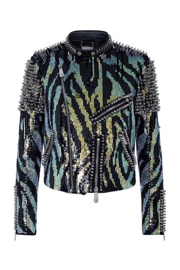 PHILIPP PLEIN Lederjacke 21 | multicolor