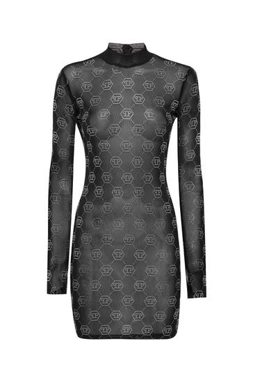 PHILIPP PLEIN Kleid MONOGRAM 02 | black