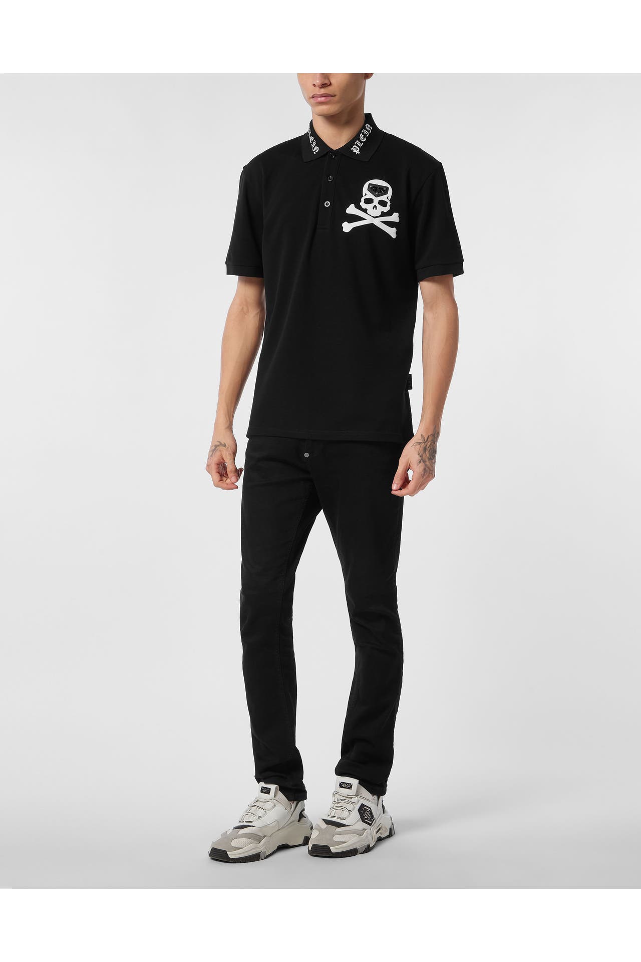 PHILIPP PLEIN Polo-Shirt SKULL 02 | black, Bild 1