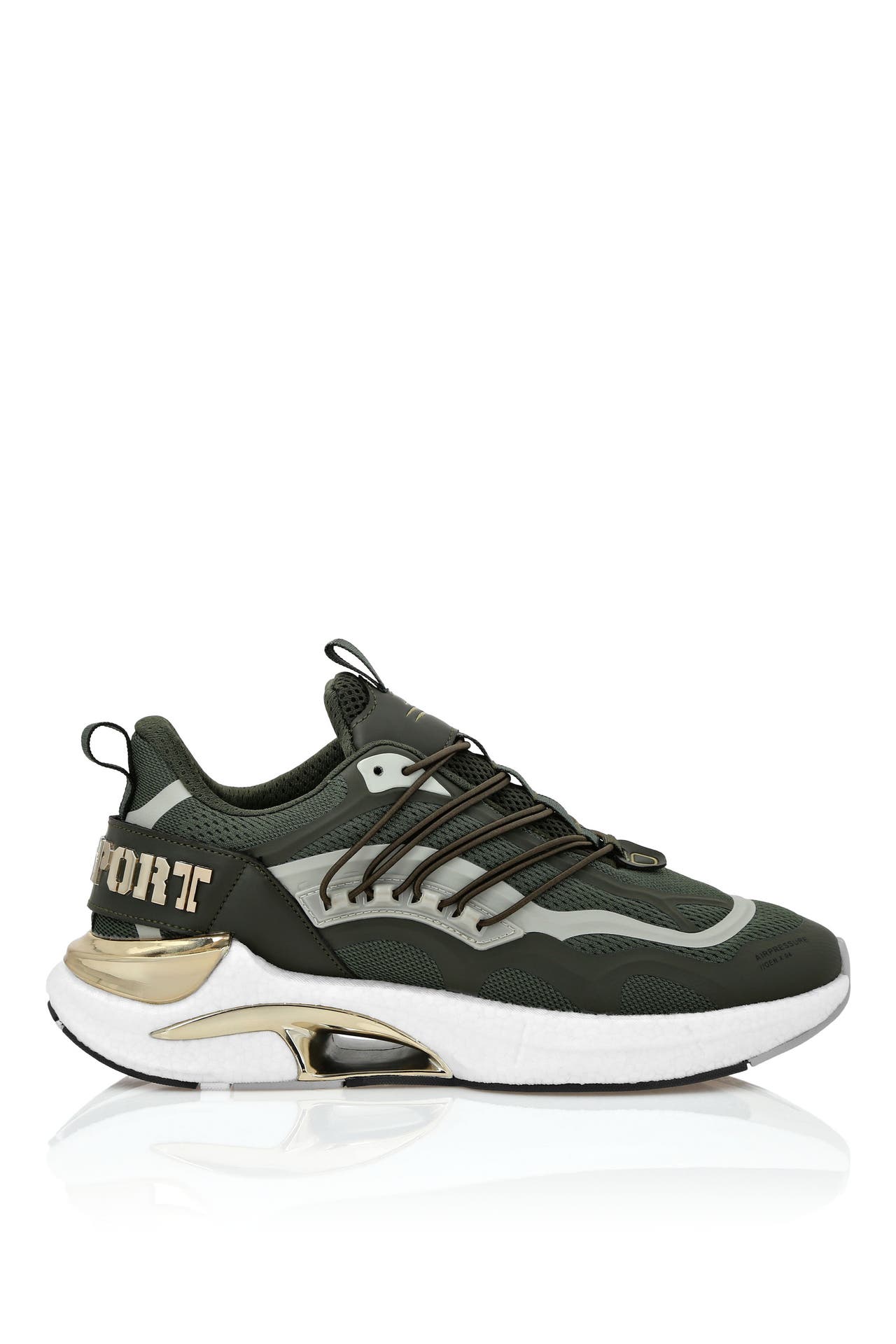PLEIN SPORT Sportschuhe AIR PRESSURE //GEN.X.4 6593 | military/lightgold, Bild 1