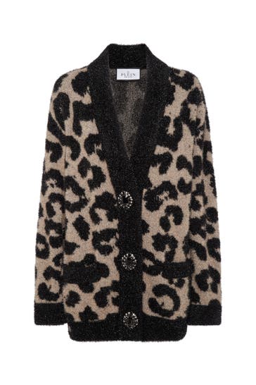 PHILIPP PLEIN Strickjacke LEOPARD 17 | leopard
