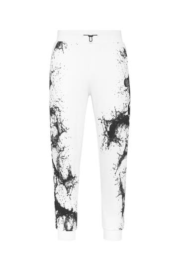PLEIN SPORT Sweatpant SPLASH 01 | white Wide/ Loose Fit