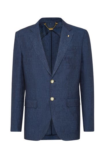 BILLIONAIRE Business-Sakko DOUBLE B 08 | middleblue Slim Fit