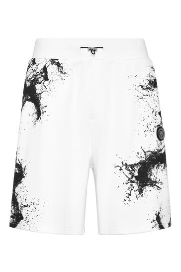 PLEIN SPORT Short SPLASH 01 | white Wide/ Loose Fit