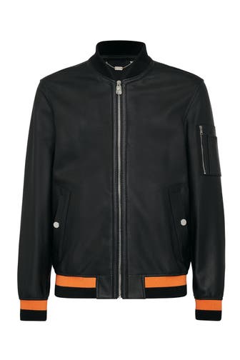 BILLIONAIRE Lederjacke 0291 | black/nickel