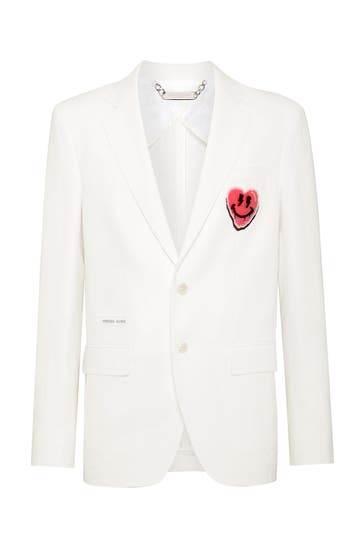 PHILIPP PLEIN Business-Sakko HEART 01 | white Slim Fit