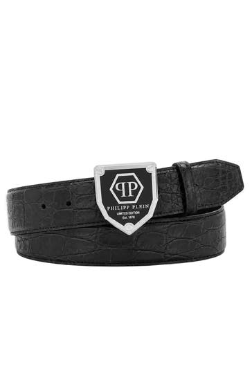 PHILIPP PLEIN Casual-Gürtel HEXAGON 0291 | black/nickel