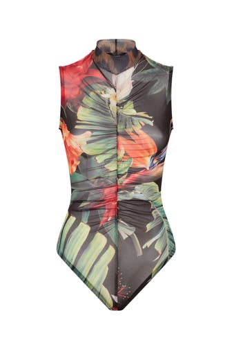 PHILIPP PLEIN Top FLOWERS 0221 | black/multicolored