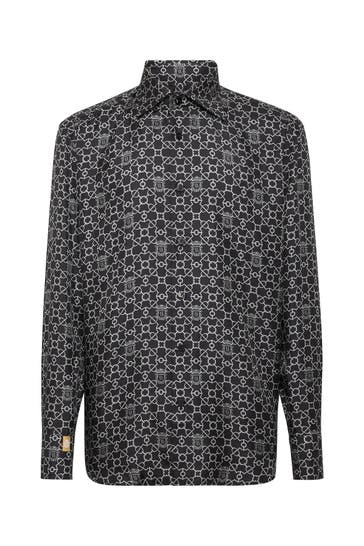 BILLIONAIRE Business-Hemd 0270 | black/silver Slim Fit