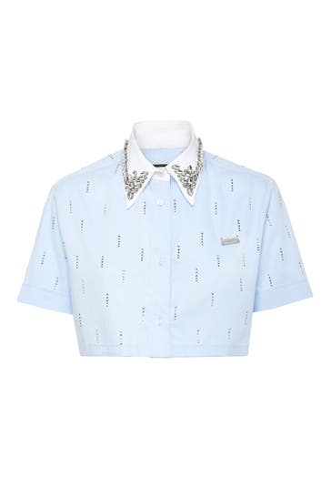 PHILIPP PLEIN Casual-Bluse 07 | lightblue