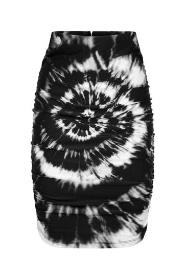 PHILIPP PLEIN Minirock TIE DYE 0201 | black/white